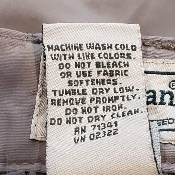 LL Bean Pants Cargo Mens L Gorpcore Khaki Nylon Stretch Hiking Camping 36X28 - Picture 6 of 10